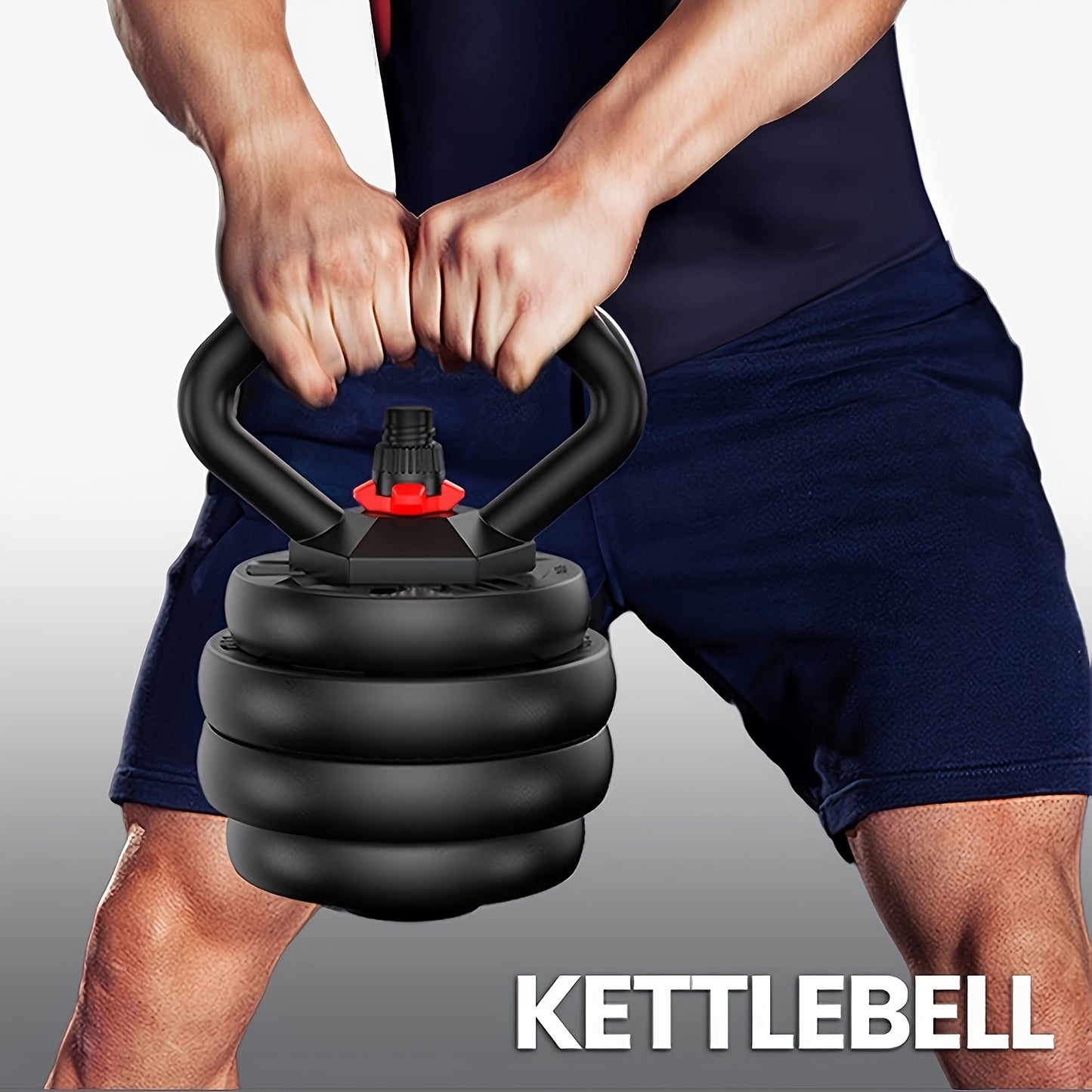 4-in-1 Adjustable Dumbbell 4-in-1 Adjustable Dumbbell Set - Multi-Use Fitness Equipment - 20\u002F35\u002F55\u002F70\u002F90LBS Free Weights for Home Gym, Strength Training, And Bodybuilding