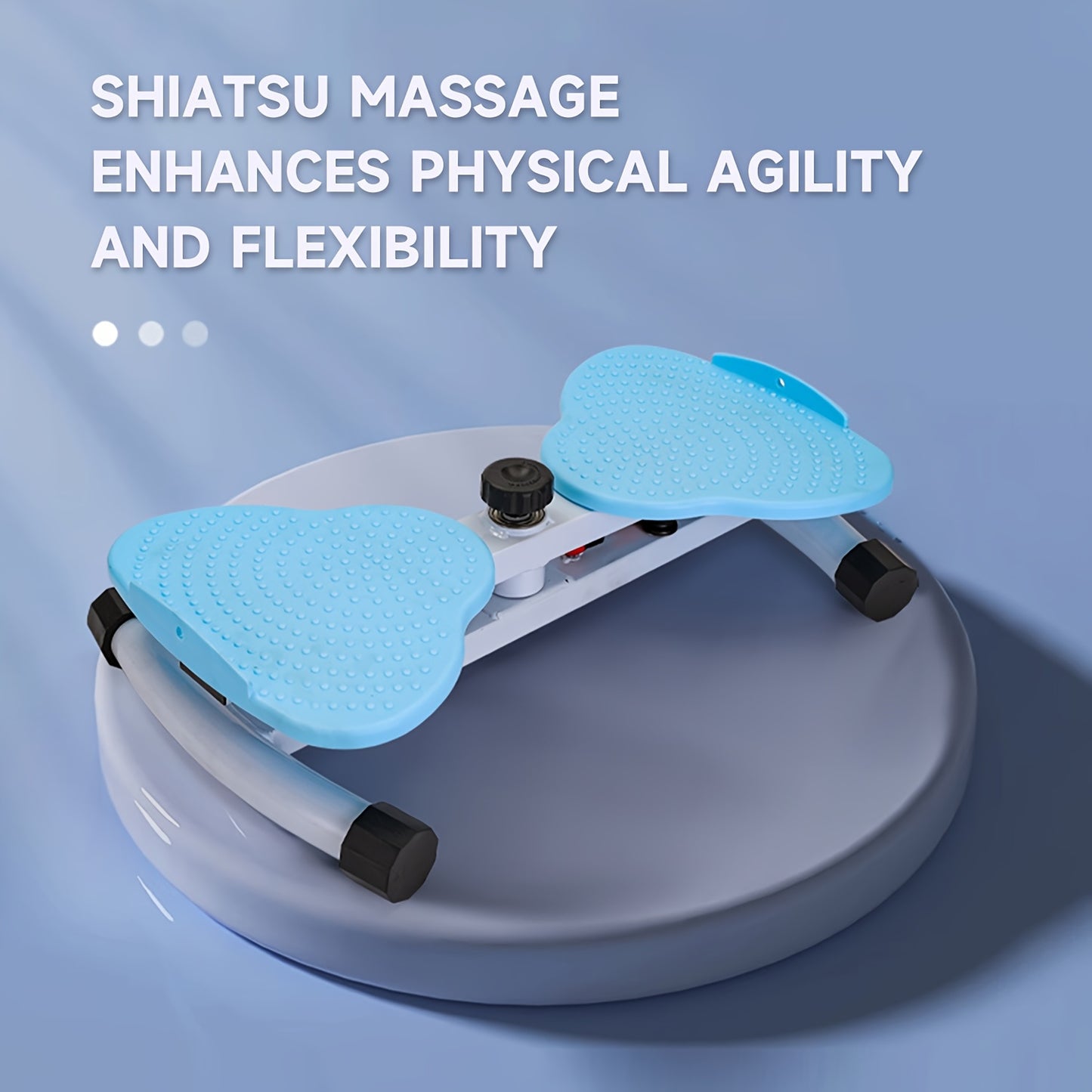 Exercise Twist Board, Aerobic Waist Twister With Loop Resistance Bands, Slimming And Foot Massage, Blue\u002FPink