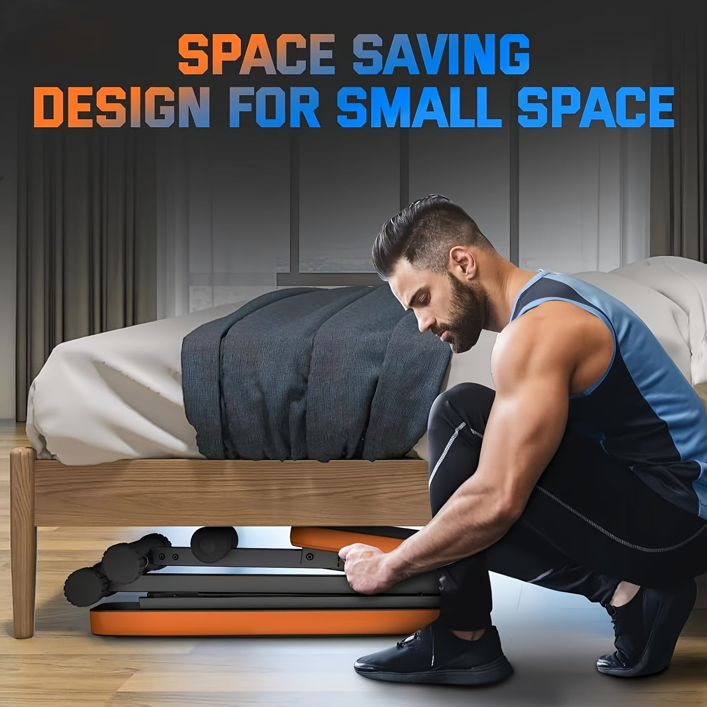 Folding Weight Bench, Multi-Functional Workout Station For Home Gym, Sit-Up Push-Up Bench With Resistance Bands, Fitness Equipment For Strength Training, Iron Construction, Heavy-Duty 660LB Capacity