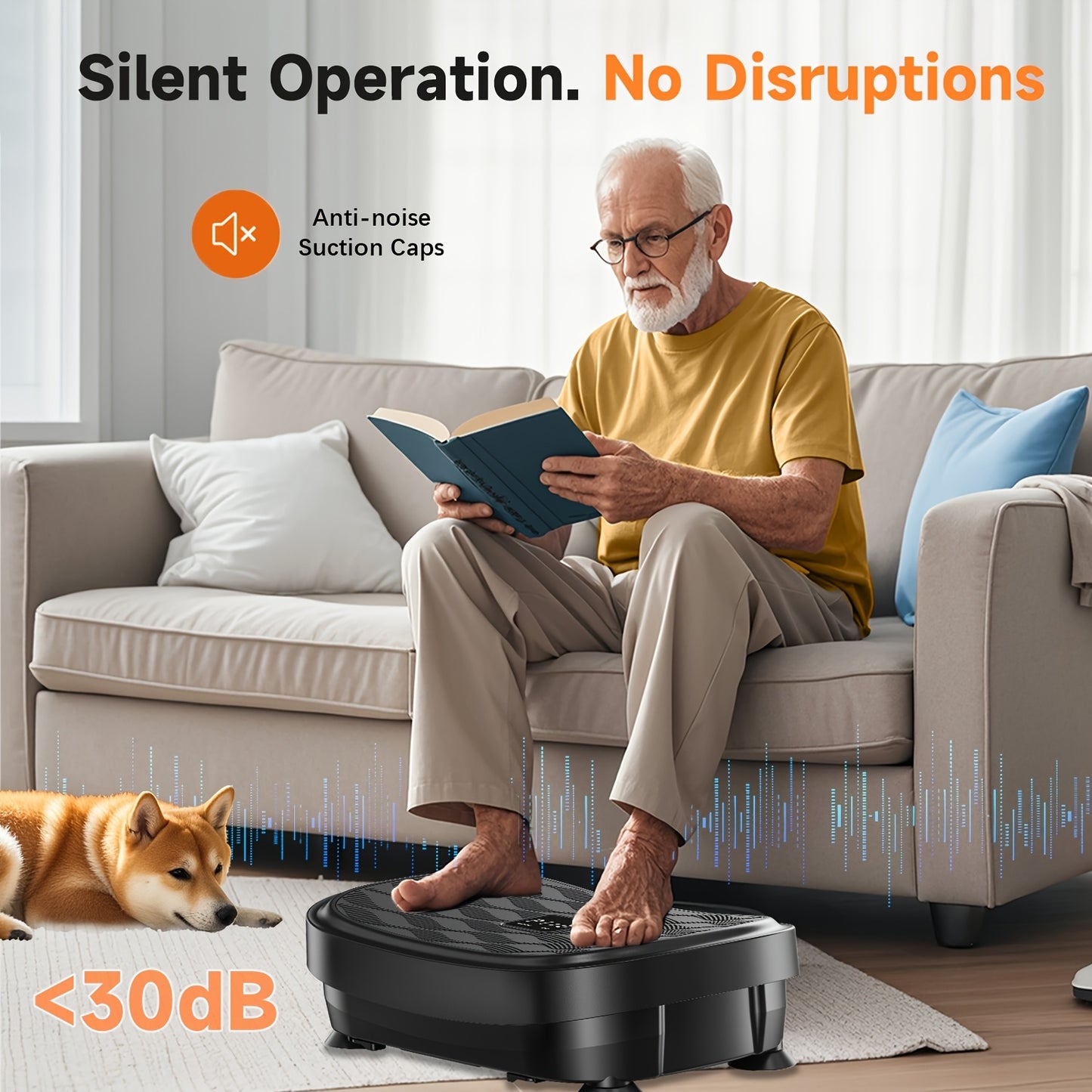 Multiple Modes Vibration Plate Multiple Modes Whole Body Vibration Plate Exercise Machine - Multifunctional Shake\u002FVibration Plate - Home Fitness Device for Lymphatic Drainage, Power Plate Vibration Platform for Toning & Wellness