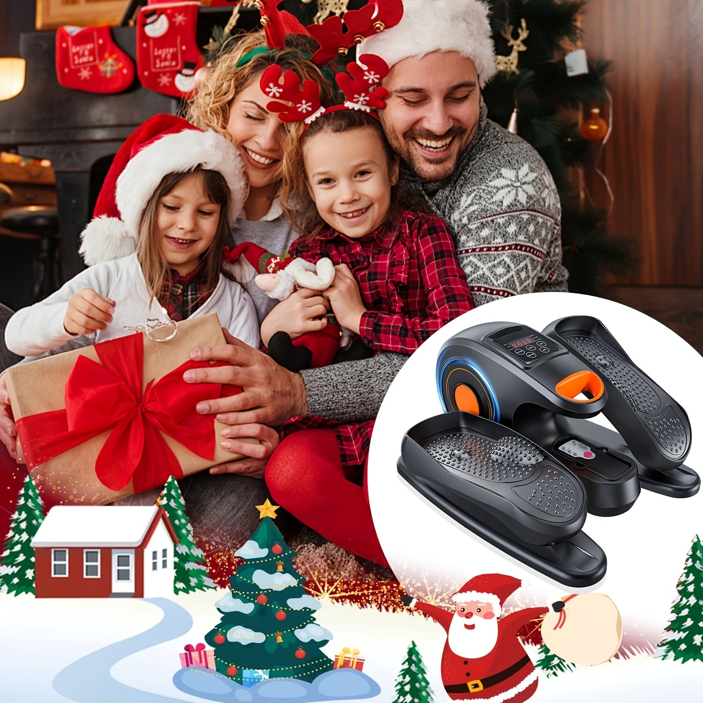 Under Desk Electric Elliptical Machine\u002FExercise Bike\u002FPerdal, 10*10 Speed & Resistance, Fully Assembled, Quiet & Portable, Pedal Workouts To Energize Leg Muscles, Perfect Gift For Seniors\u002FParents