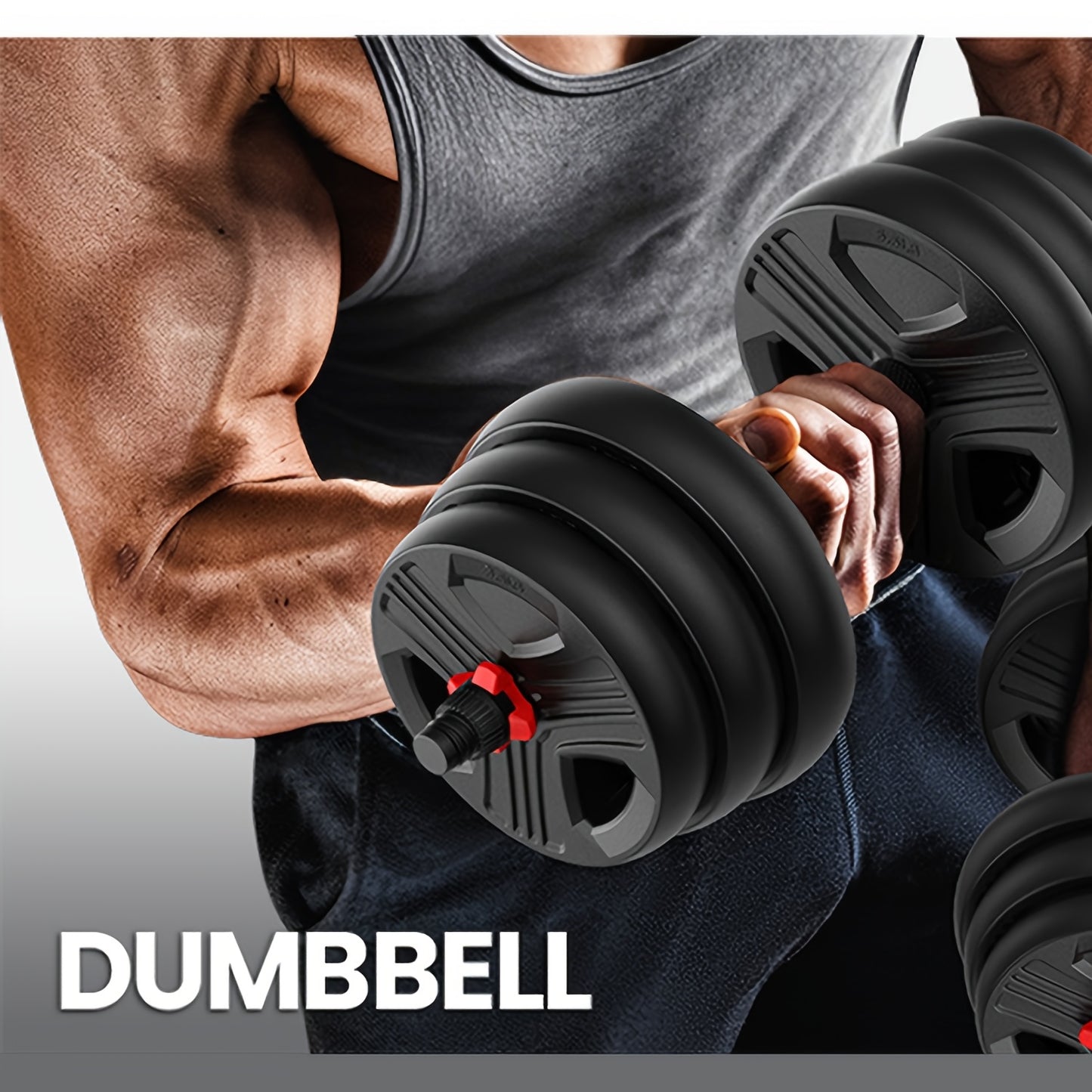 Quick 1-Second 55LBS Adjustable Dumbbell Set - 4-in-1 Weight Set, 20\u002F35\u002F70\u002F90LBS, Perfect for Home Gym Exercise Equipment, Full Body Workout, Strength Training, And Fitness Enthusiasts