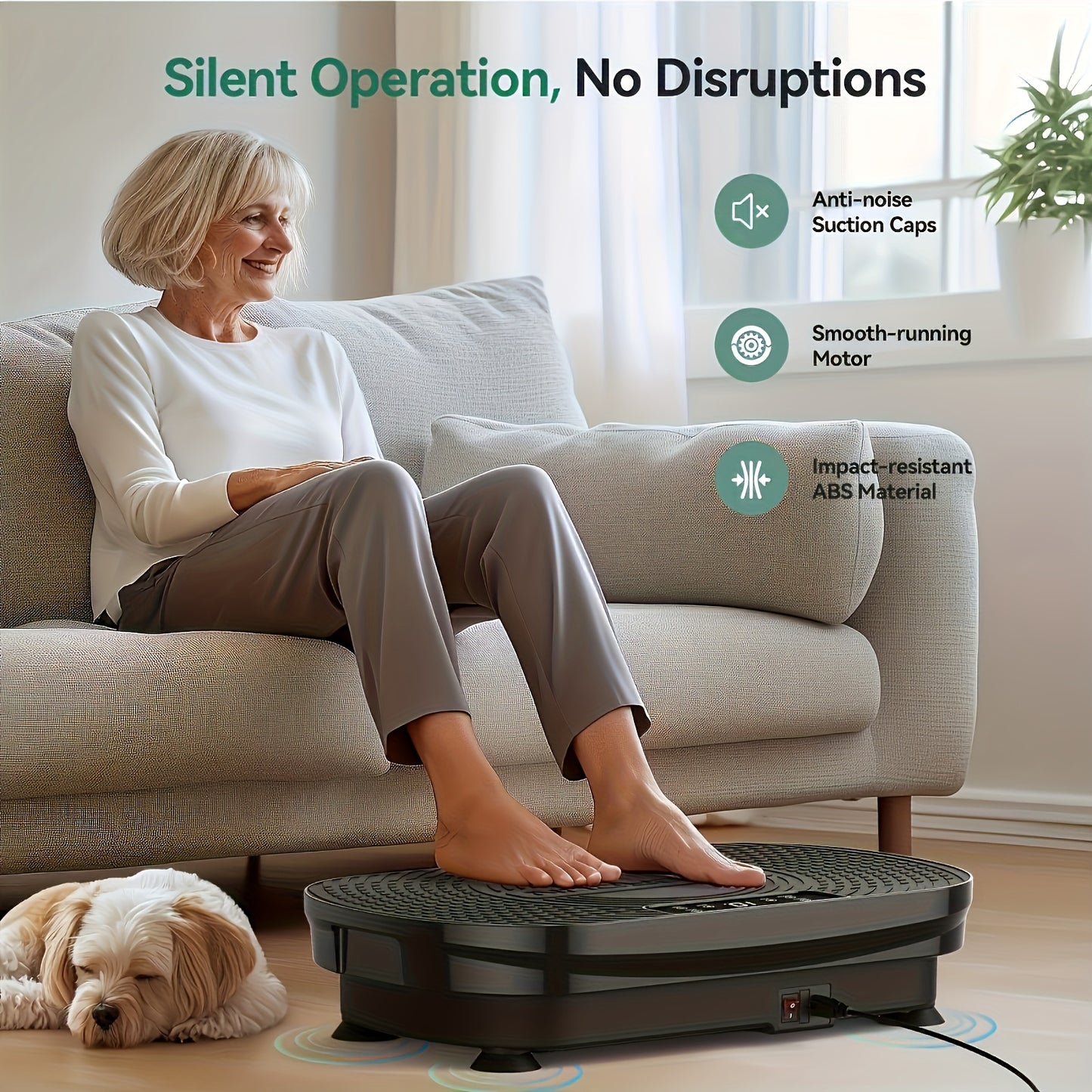 Multiple Modes Vibration Plate Multiple Modes Whole Body Vibration Plate Exercise Machine - Multifunctional Shake\u002FVibration Plate - Home Fitness Device for Lymphatic Drainage, Power Plate Vibration Platform for Toning & Wellness