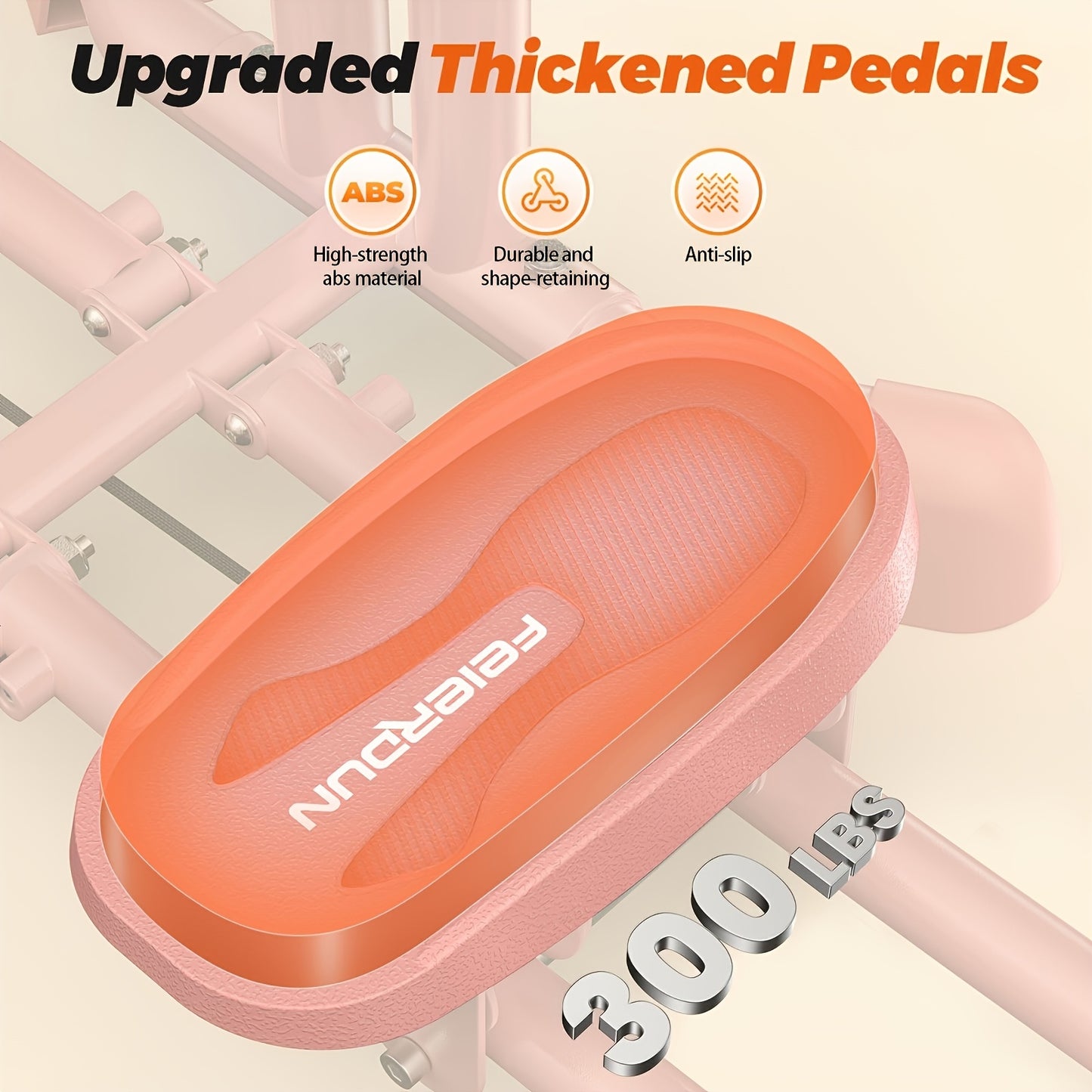 Ultra-Quiet Full-Body Ski Machine Trainer with Double Armrests, Adjustable Resistance (10LB to 300LB), Foldable Design for Home Workouts – Targets Inner Thighs, Pelvic Floor, Back, Legs & Chest