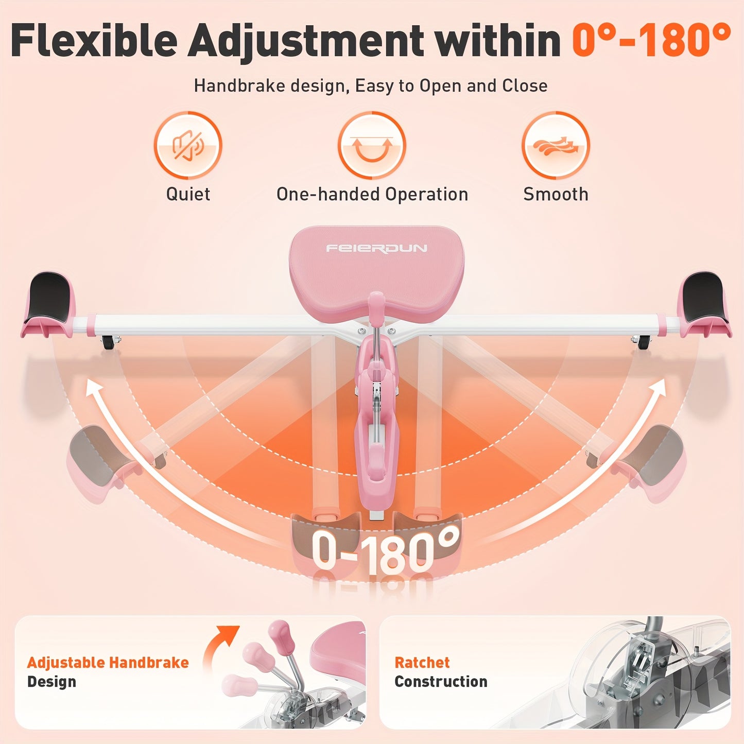 Adjustable Stainless Steel Leg Stretcher 6 Levels Adjustable Stainless Steel Leg Stretcher Machine - Split Machine for Flexibility Training, Leg Stretching, Body Stretching, Fitness Workout, Perfect for Adults or Teens