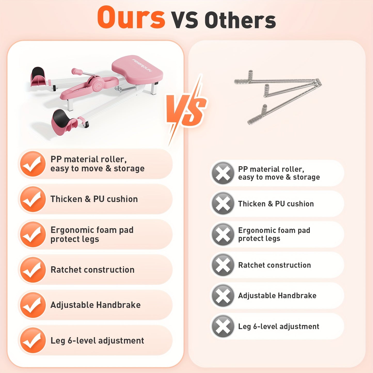 Adjustable Stainless Steel Leg Stretcher 6 Levels Adjustable Stainless Steel Leg Stretcher Machine - Split Machine for Flexibility Training, Leg Stretching, Body Stretching, Fitness Workout, Perfect for Adults or Teens