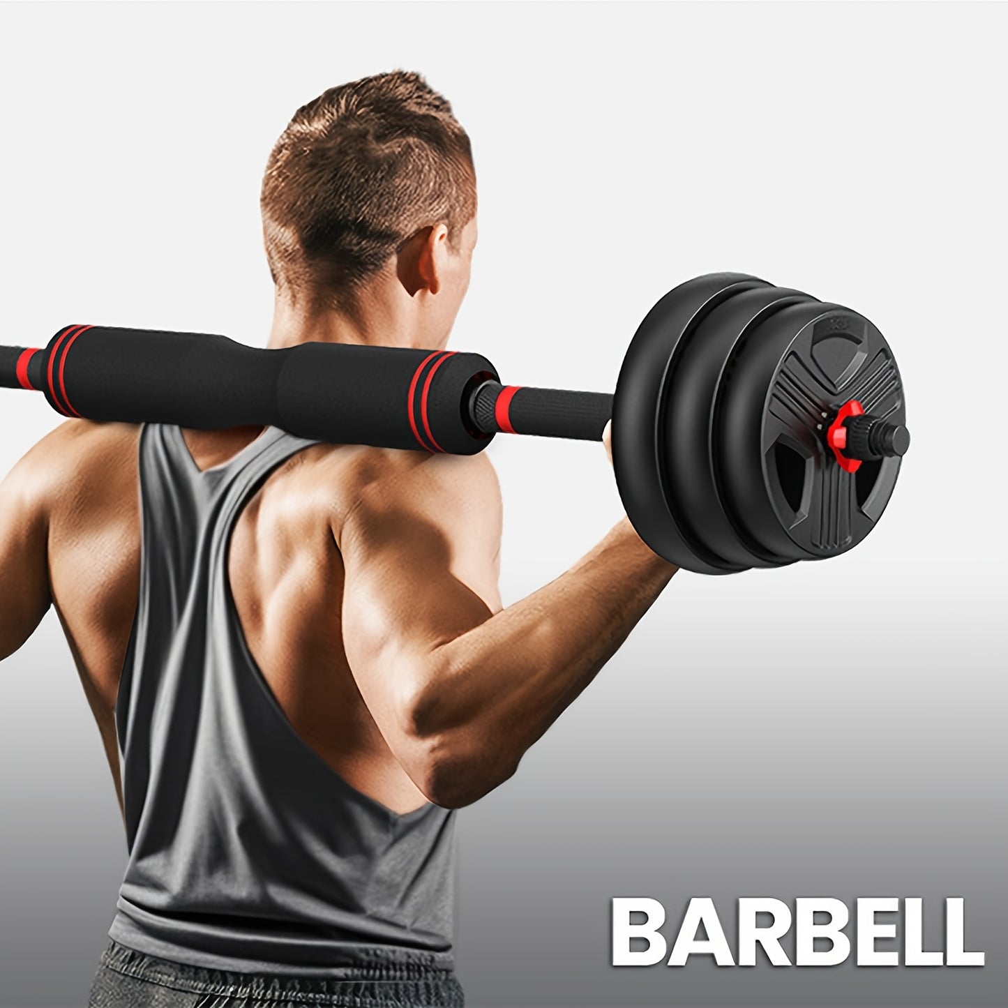 4-in-1 Adjustable Dumbbell 4-in-1 Adjustable Dumbbell Set - Multi-Use Fitness Equipment - 20\u002F35\u002F55\u002F70\u002F90LBS Free Weights for Home Gym, Strength Training, And Bodybuilding