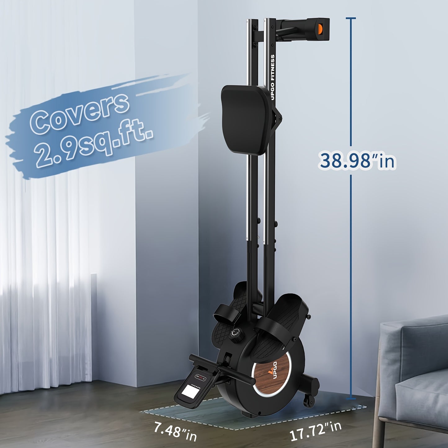 12-Level Resistance Adjustable Hydraulic\u002FMagnetic Water Rowing Machine - 350 lb Weight Capacity, Tablet Holder & Comfort Seat Cushion, Perfect for Home Gym Fitness, Matches Whole Family Fitness Levels