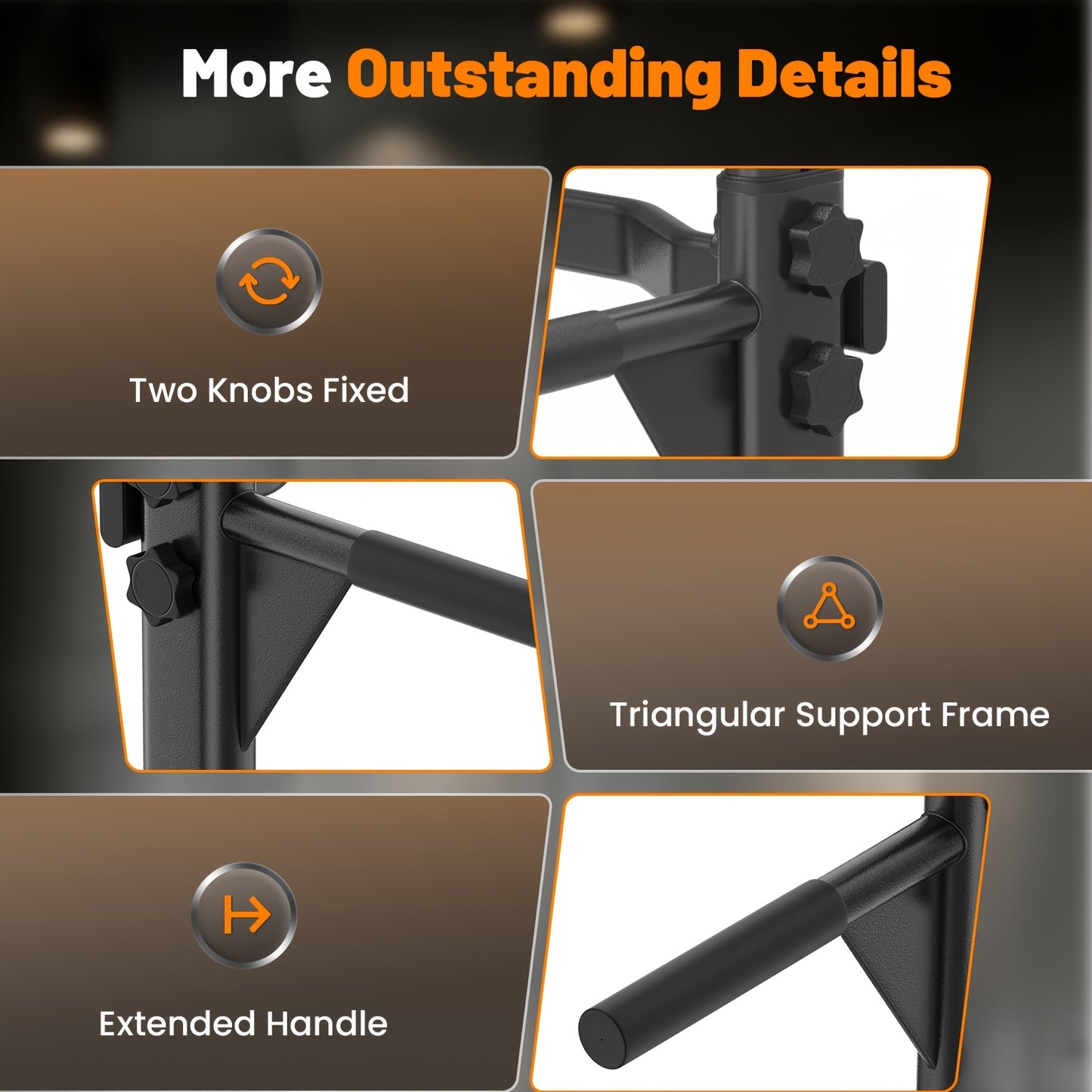 Multi-Function Power Tower Dip Station & Pull Up Bar - 330LBS Capacity, Ideal Home Gym Equipment For Total Body Workouts