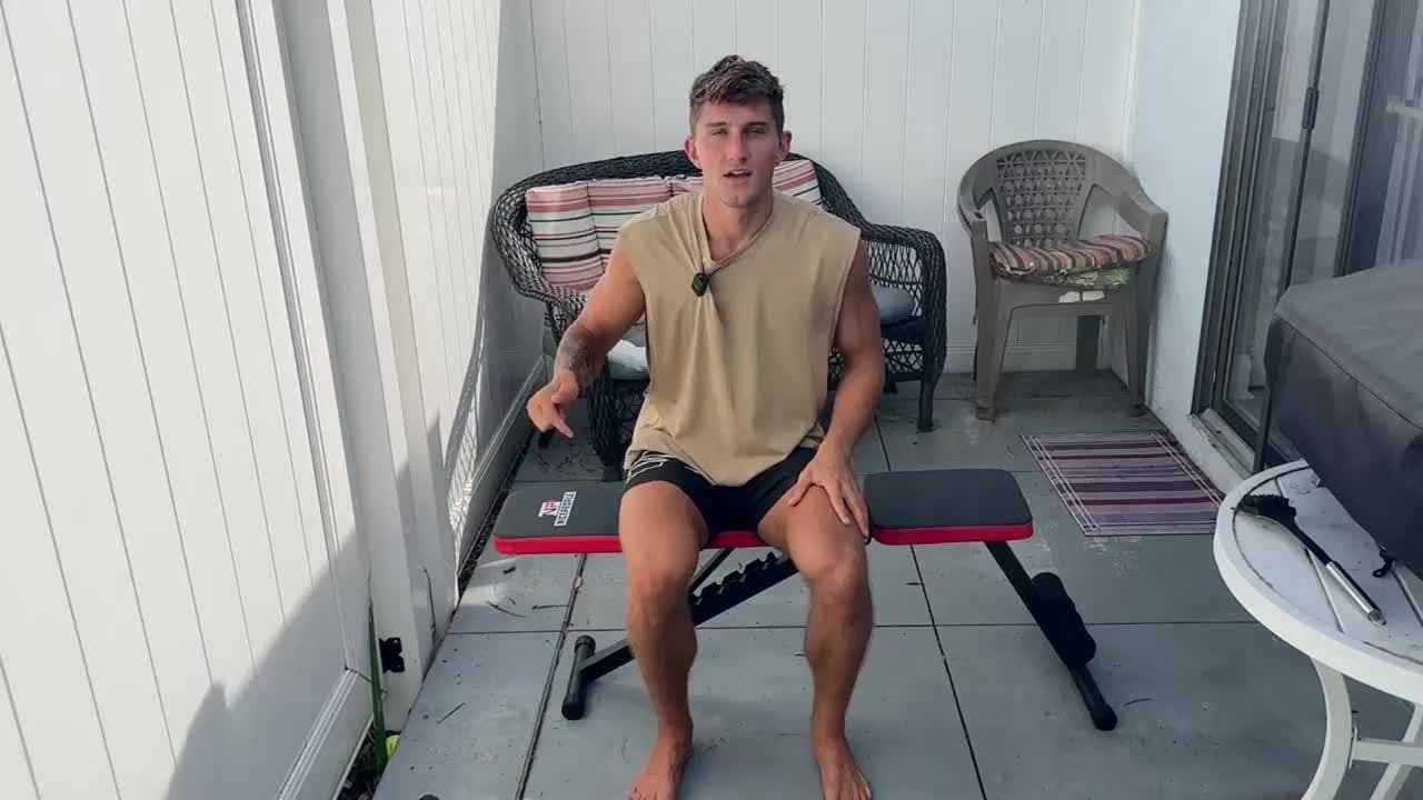 Folding Weight Bench, Multi-Functional Workout Station For Home Gym, Sit-Up Push-Up Bench With Resistance Bands, Fitness Equipment For Strength Training, Iron Construction, Heavy-Duty 660LB Capacity