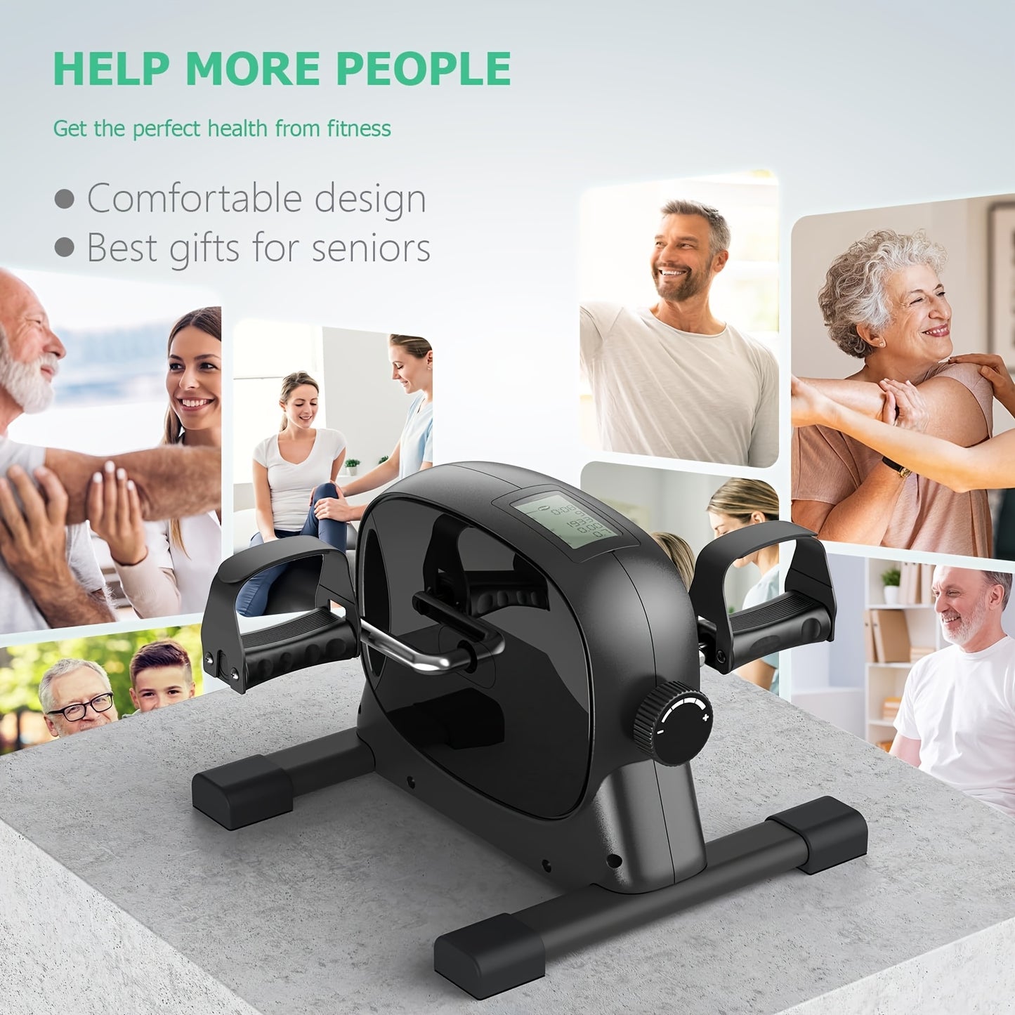 Cyclace Exercise Bike Stationary 330 Lbs Weight Capacity- Indoor Cycling Bike With Comfortable Seat Cushion, Tablet Holder, Gift For Parents\u002FSeniors