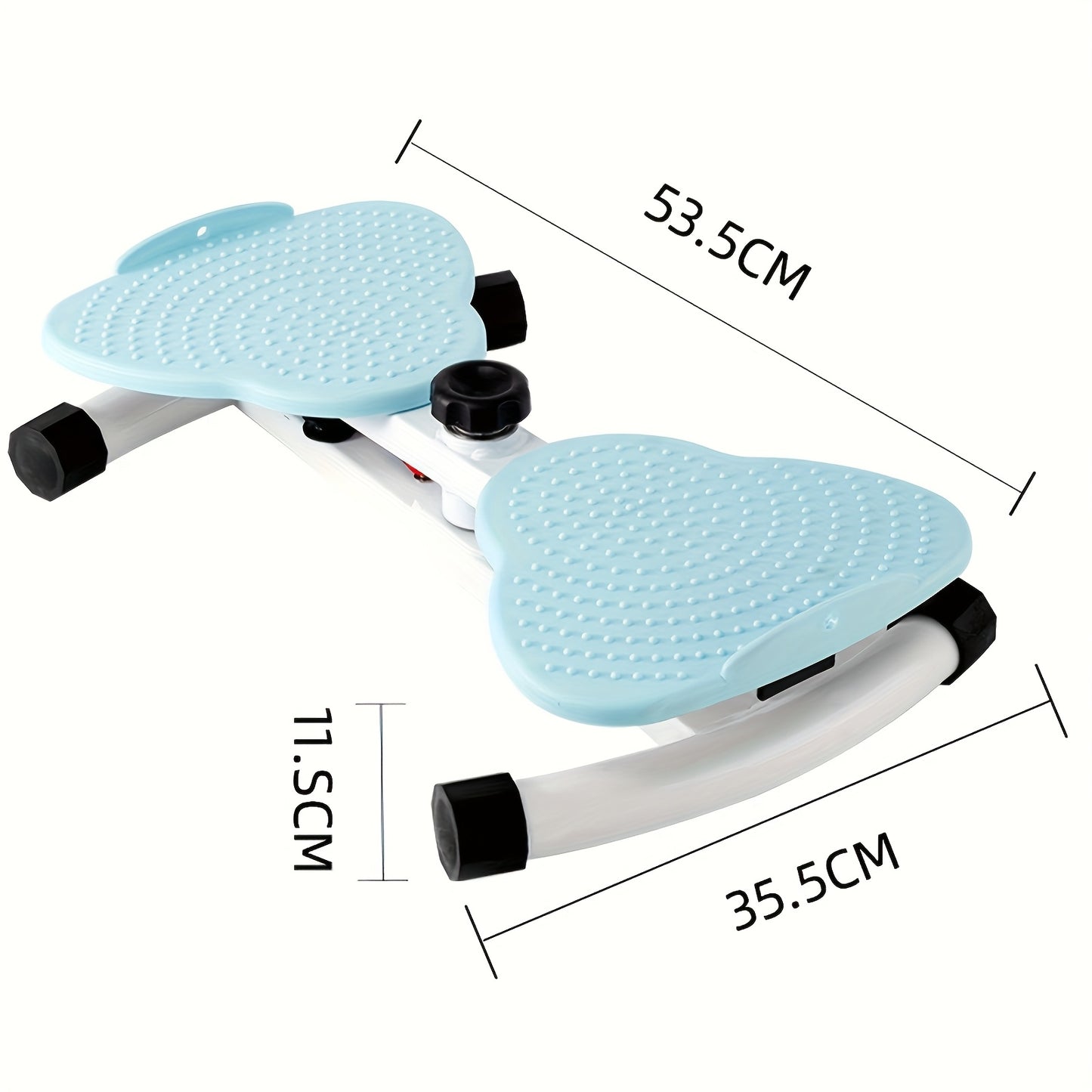 Exercise Twist Board, Aerobic Waist Twister With Loop Resistance Bands, Slimming And Foot Massage, Blue\u002FPink