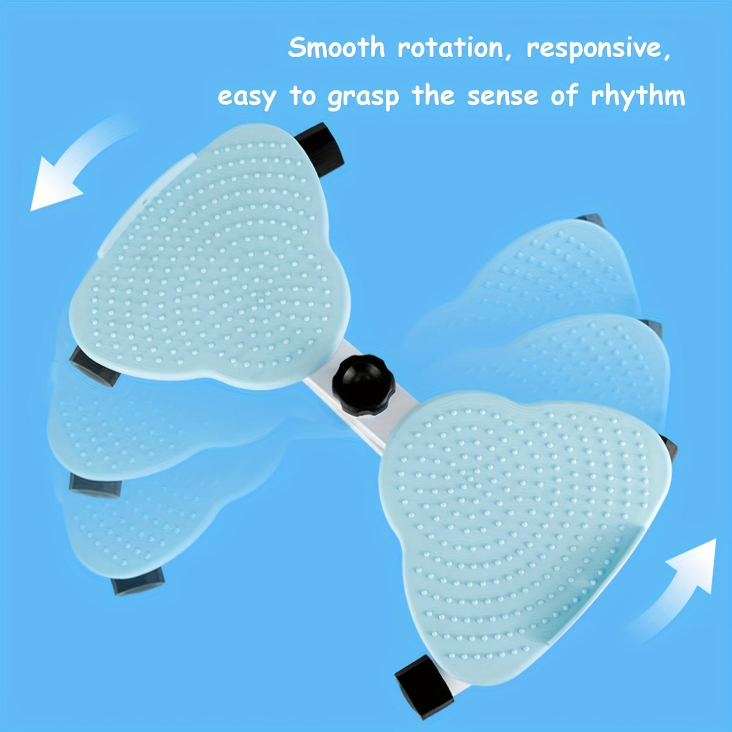 Exercise Twist Board, Aerobic Waist Twister With Loop Resistance Bands, Slimming And Foot Massage, Blue\u002FPink