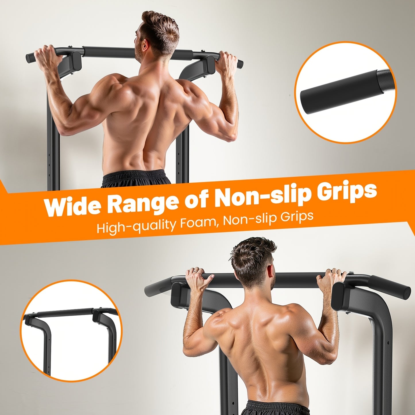 All - In - One Home Gym Essential: 330LBS Capacity Multi - Function Power Tower With Pull - Up Bar & Upgraded Adjustable Foot Cover For Full - Body Workouts