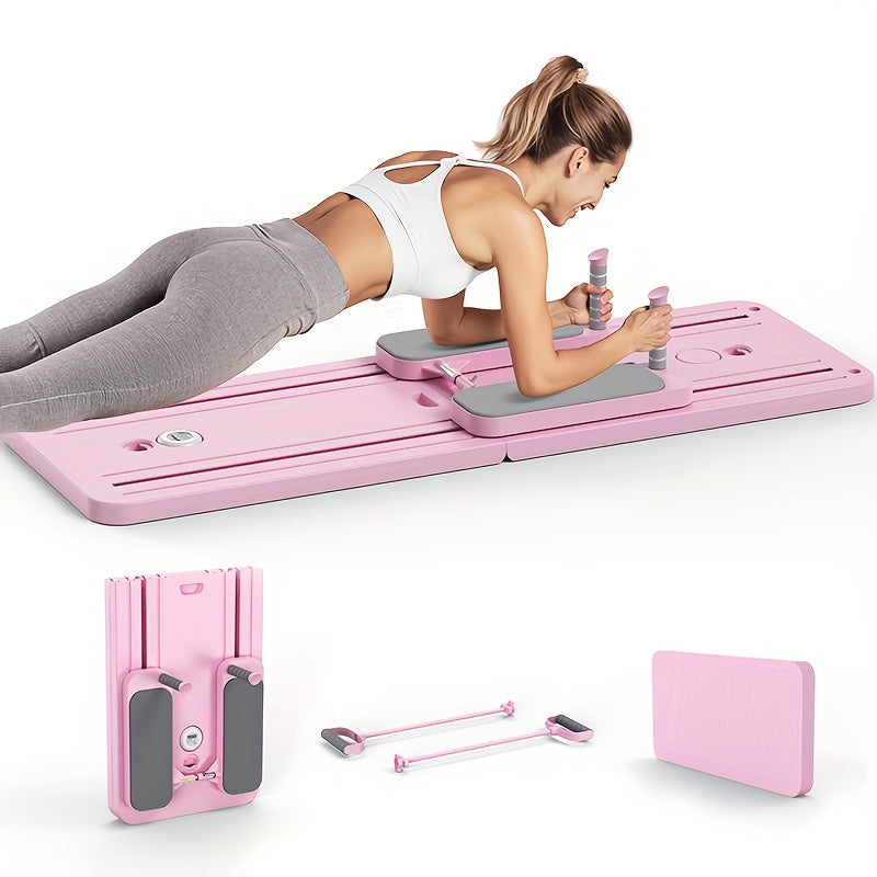 Multifunctional Fitness Board, Foldable Pilates Reformer Board - ABS Pilates Slide Board For Abdominal & Core Strength Training, Home Gym Exercise Equipment, Christmas Gift