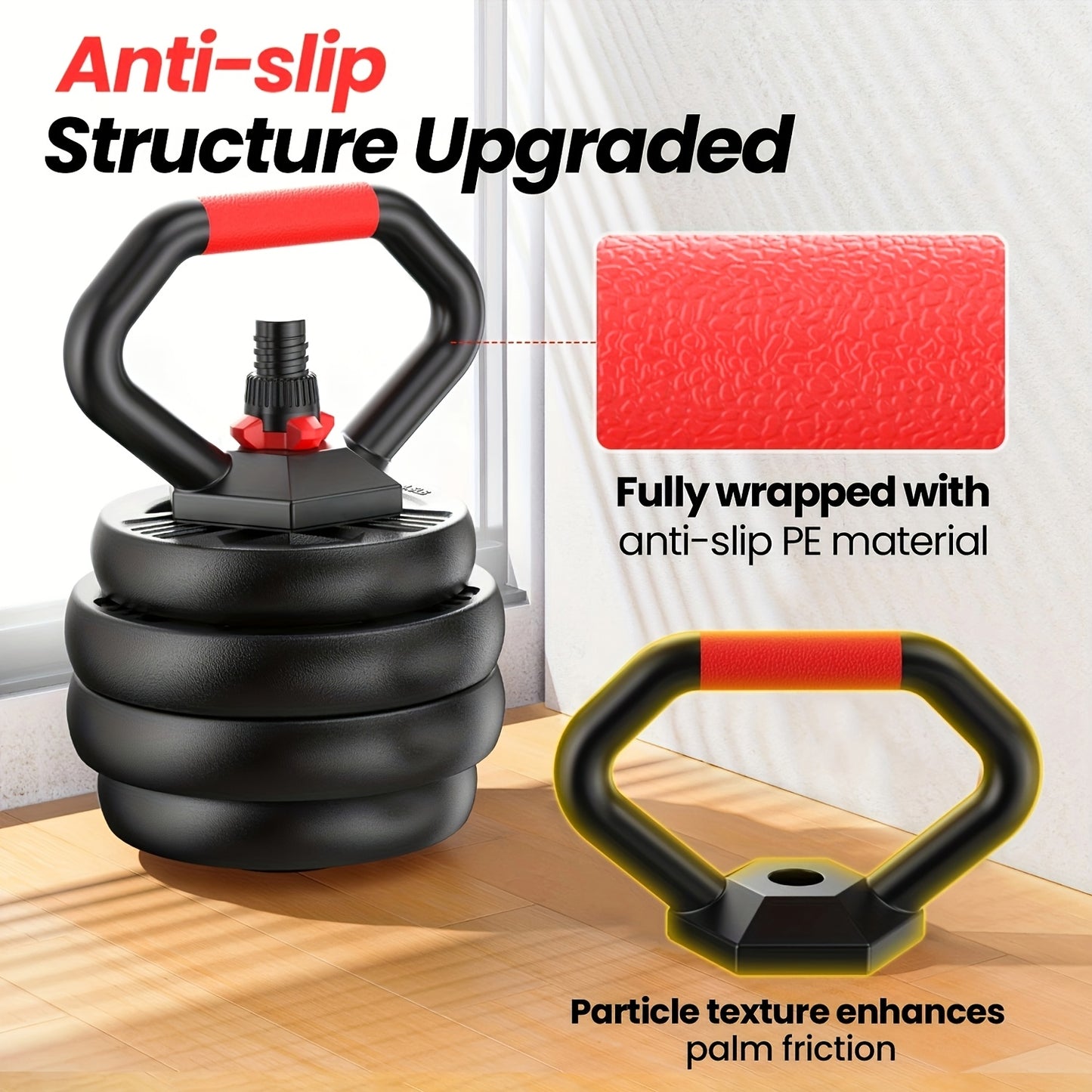 Quick 1-Second 55LBS Adjustable Dumbbell Set - 4-in-1 Weight Set, 20\u002F35\u002F70\u002F90LBS, Perfect for Home Gym Exercise Equipment, Full Body Workout, Strength Training, And Fitness Enthusiasts