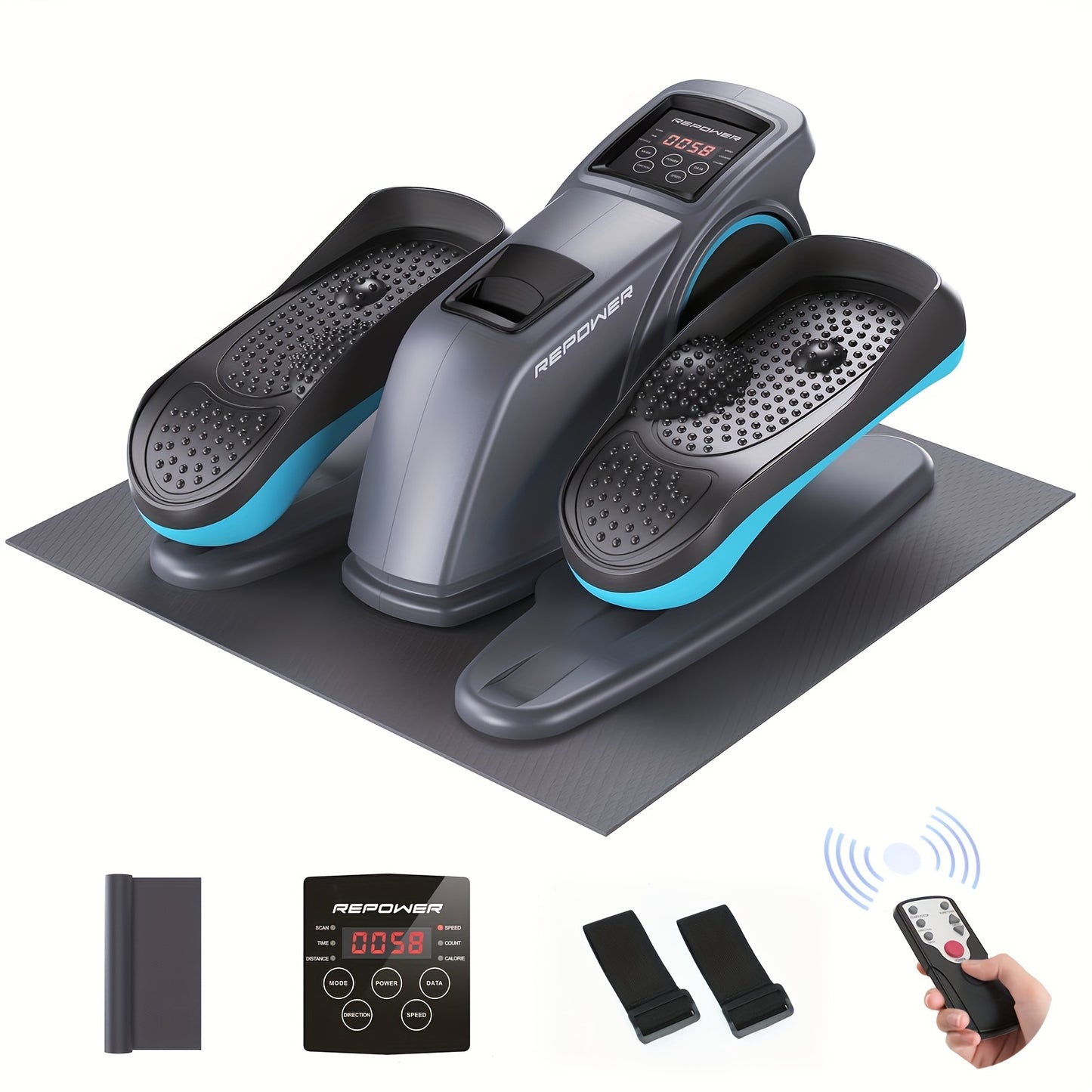 Under Desk Elliptical Machine\u002FMini Stepper, Fully Assembled, Pedal Workouts To Energize Leg Muscles, Perfect Gift For Seniors\u002FParents