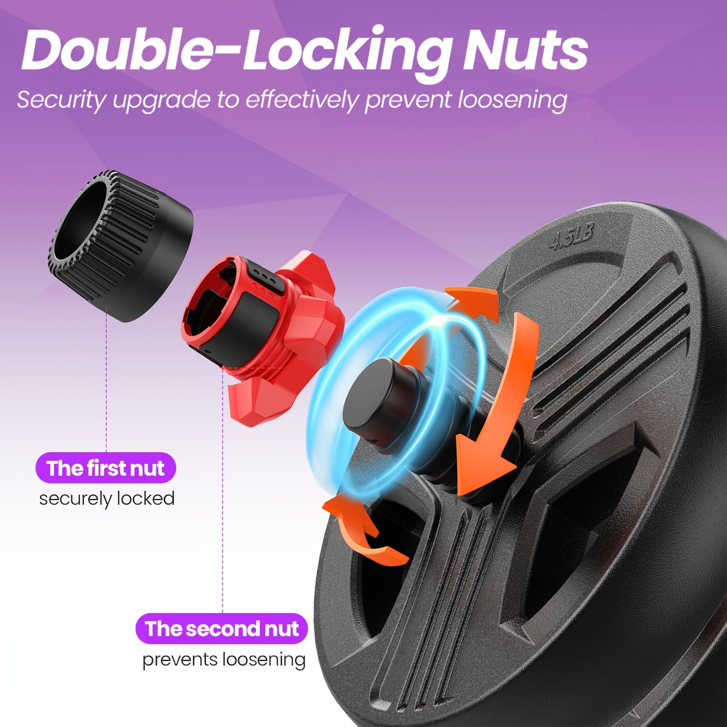 4-in-1 Adjustable Dumbbell 4-in-1 Adjustable Dumbbell Set - Multi-Use Fitness Equipment - 20\u002F35\u002F55\u002F70\u002F90LBS Free Weights for Home Gym, Strength Training, And Bodybuilding